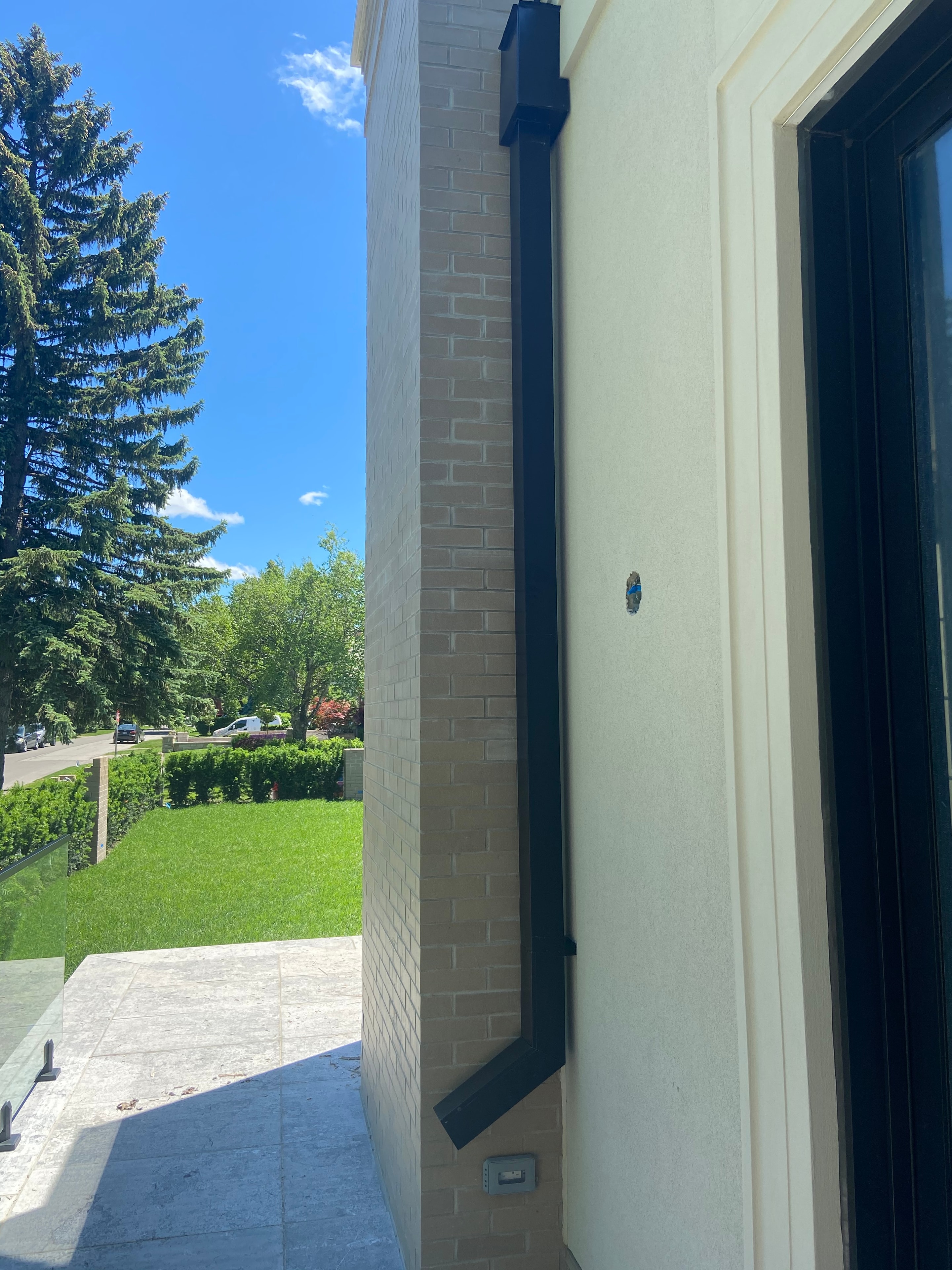 Custom Eavestrough Fabrication — Shop Bench, Pre-Installation — Primus Sheet Metal Corp. GTA