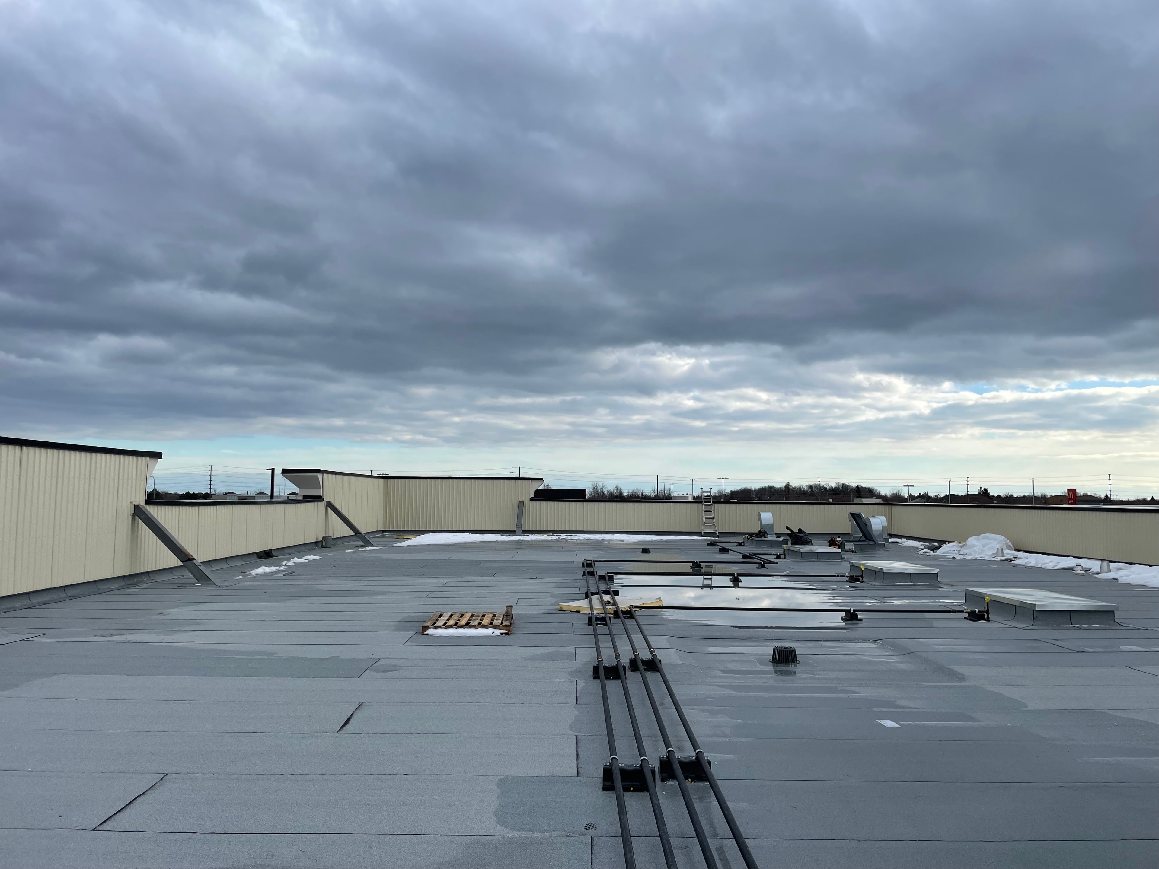 Commercial Parapet Cladding — Wide View — Primus Sheet Metal Corp. GTA