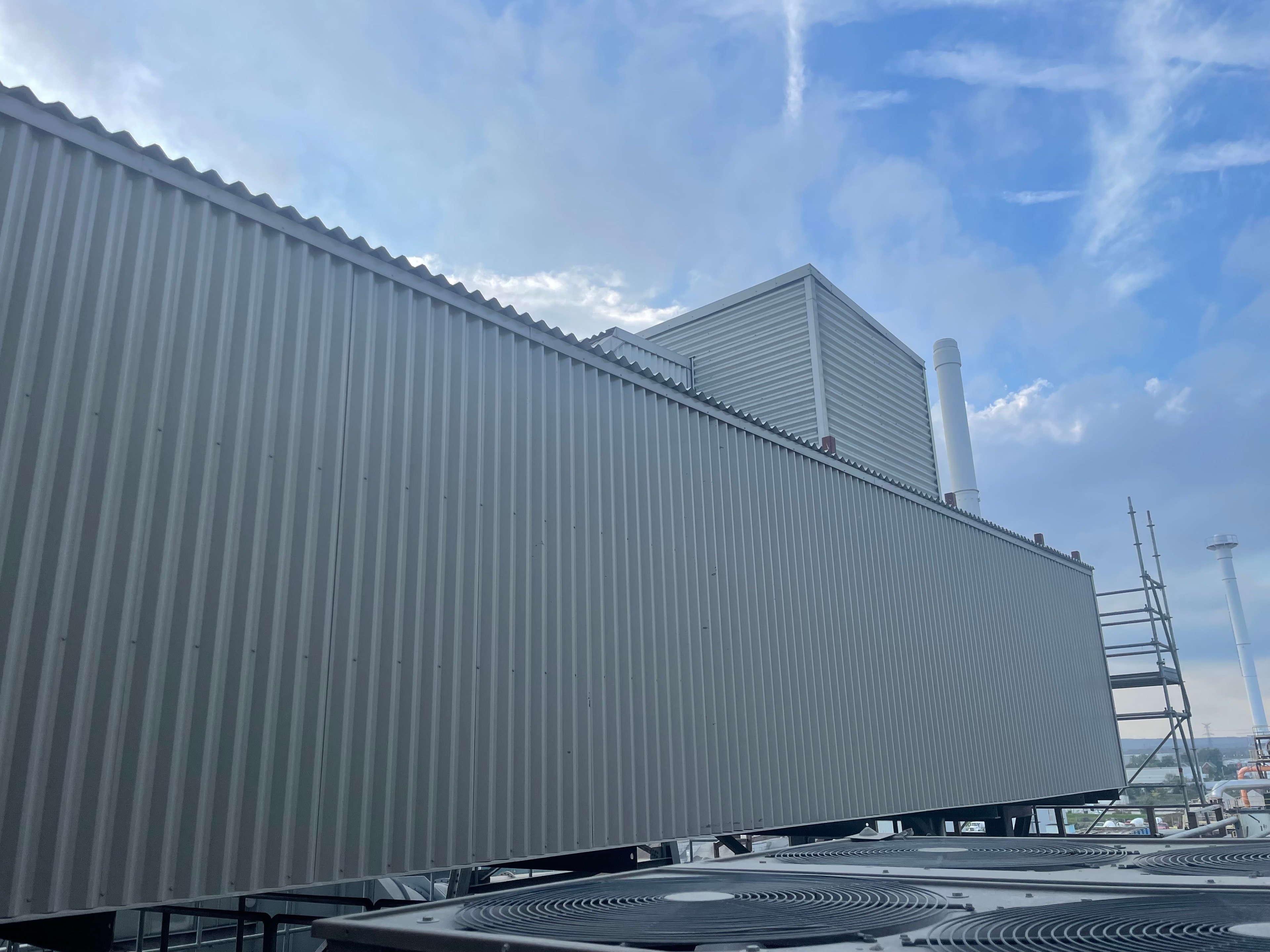 Metal Cladding — Rooftop Mechanical Enclosure — Primus Sheet Metal Corp. GTA