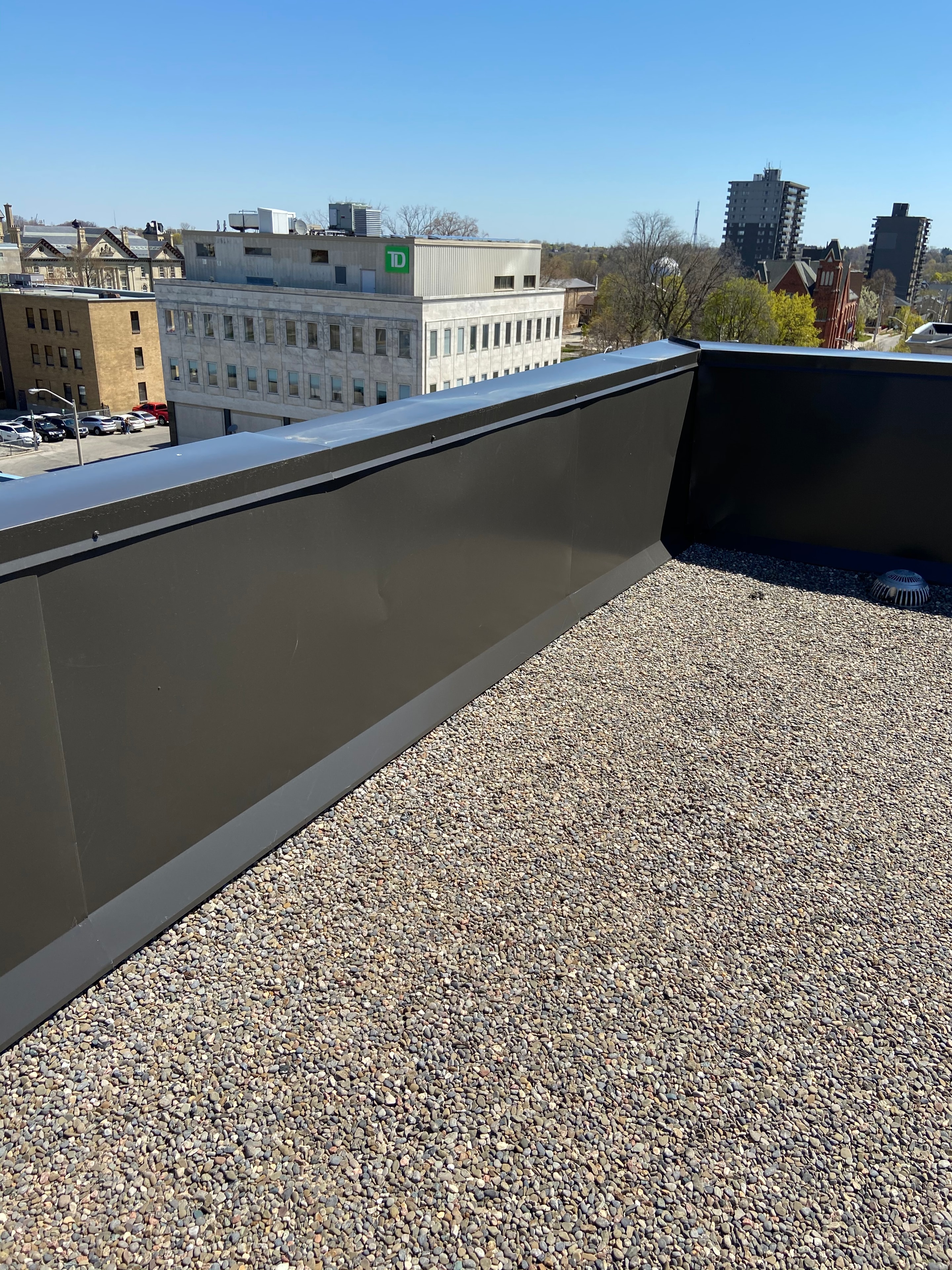 Custom Metal Coping — Parapet Close-Up — Primus Sheet Metal Corp. GTA