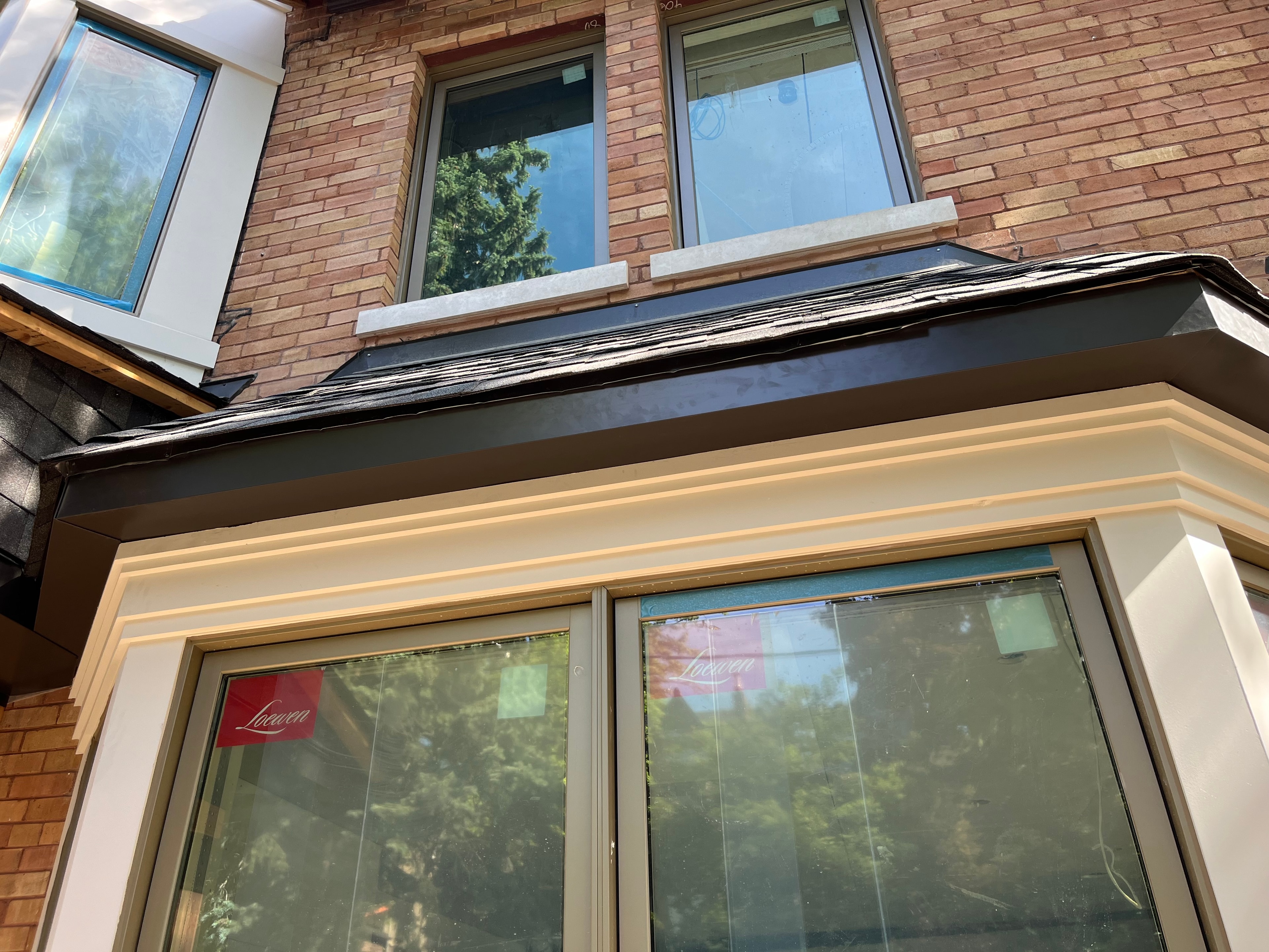Custom Metal Fascia — Bay Window Cornice Detail — Primus Sheet Metal Corp. GTA