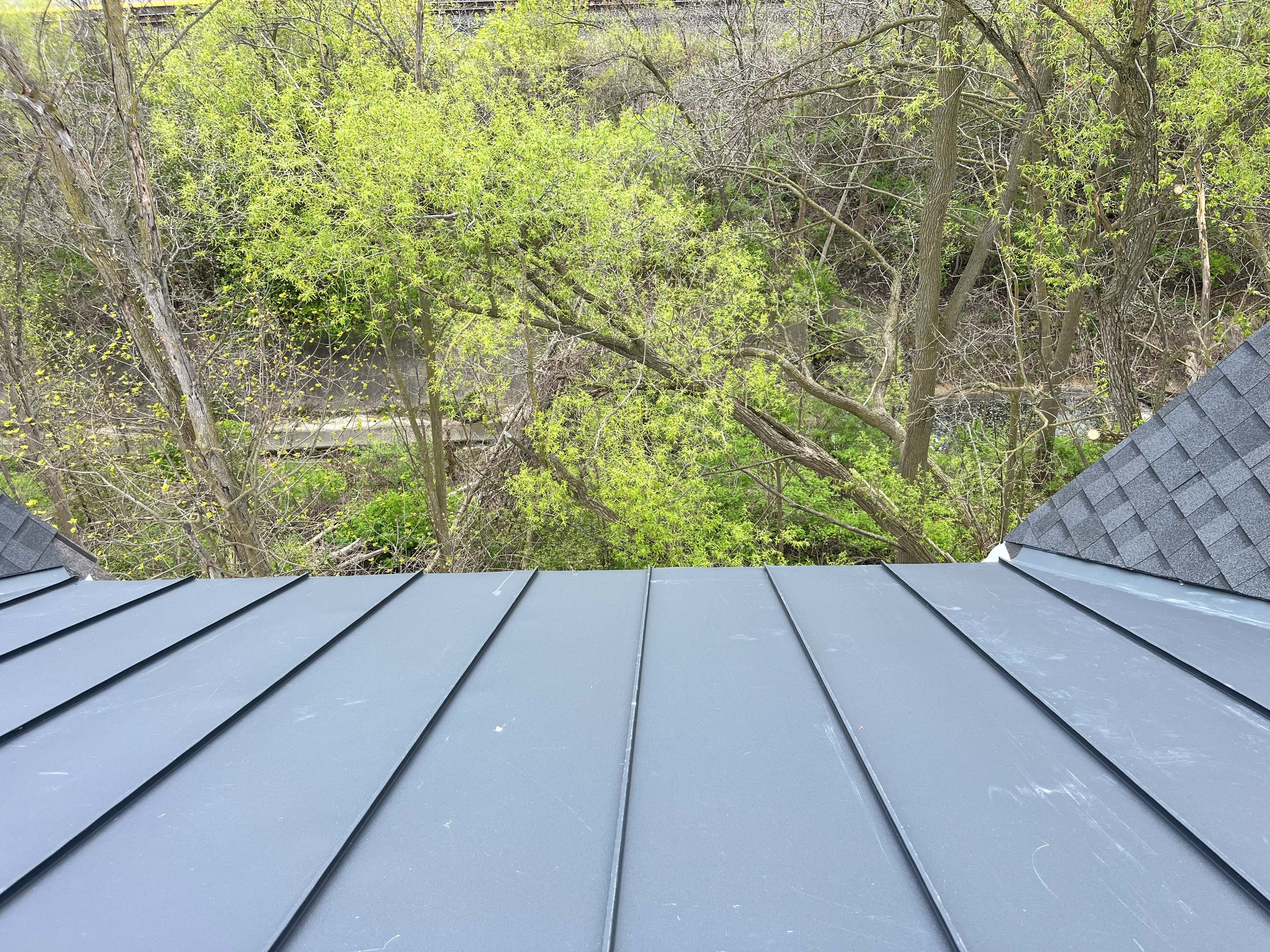 Metal soffit and fascia — residential bungalow, full view, GTA